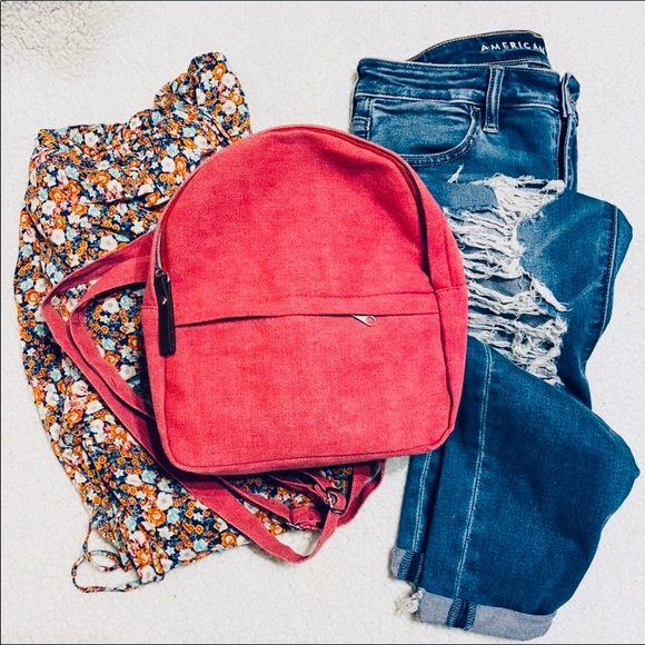 Handbags - 🔴4 for 25🔴 Mini Red Two Compartment Backpack